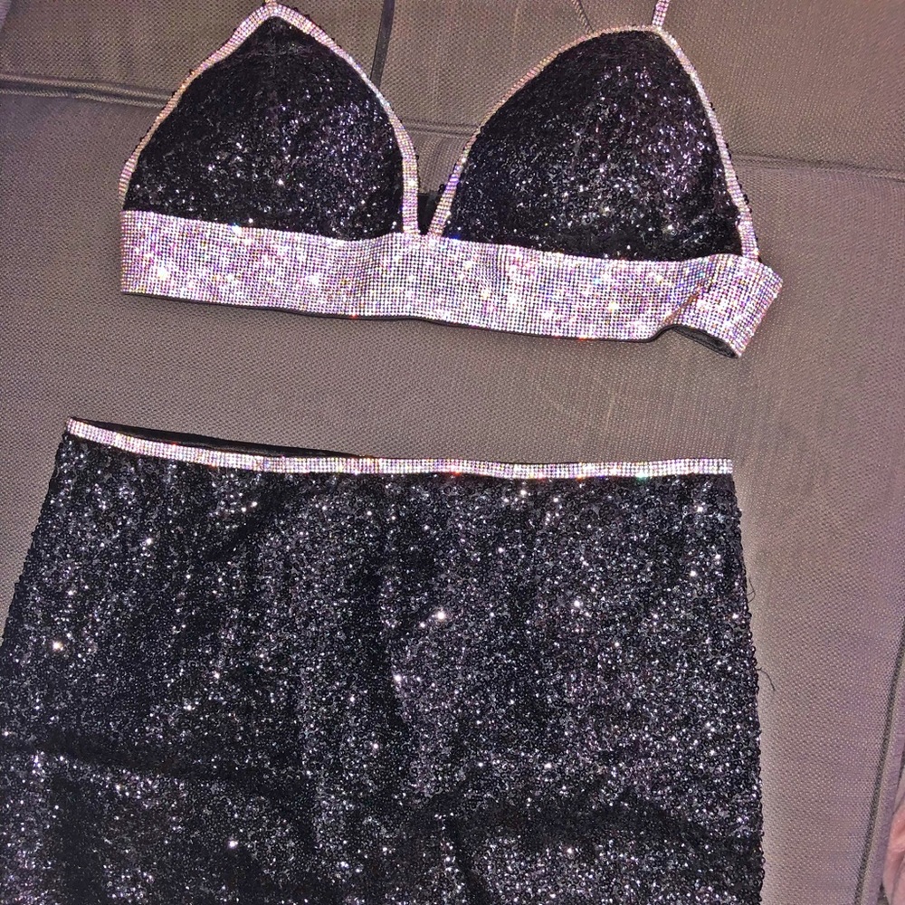 Show Stopping Glitter Two Piece